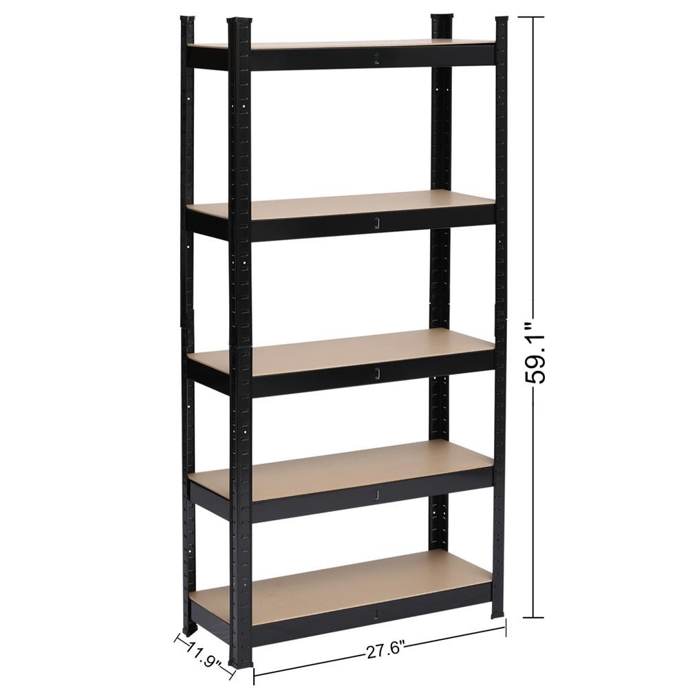Shelf Garage Steel Metal Storage 5 Level Adjustab Organizer Furniture