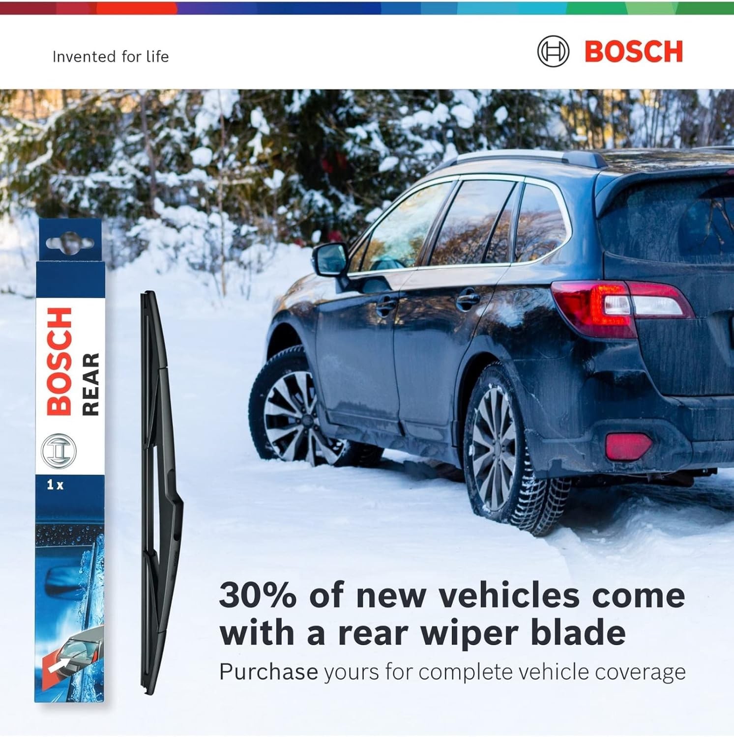22A22B ICON Beam Wiper Blades – Driver and Passenger Side – Set of 2 Blade