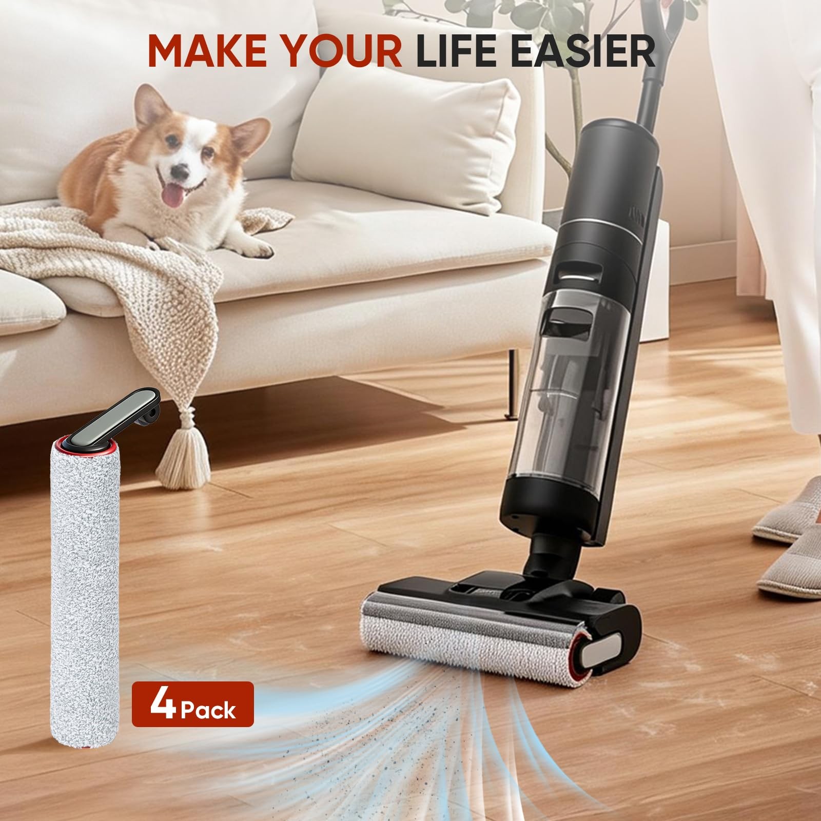 LBLVBNEWD Roller Brush Replacement Compatible with Dreame H12 Pro, H12 Dual, …