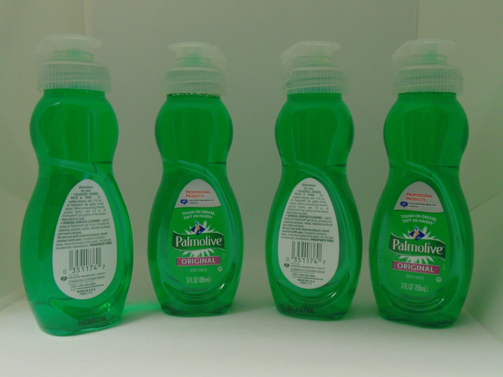PALMOLIVE Travel Size Liquid DISH SOAP 3 oz each Lot of 4