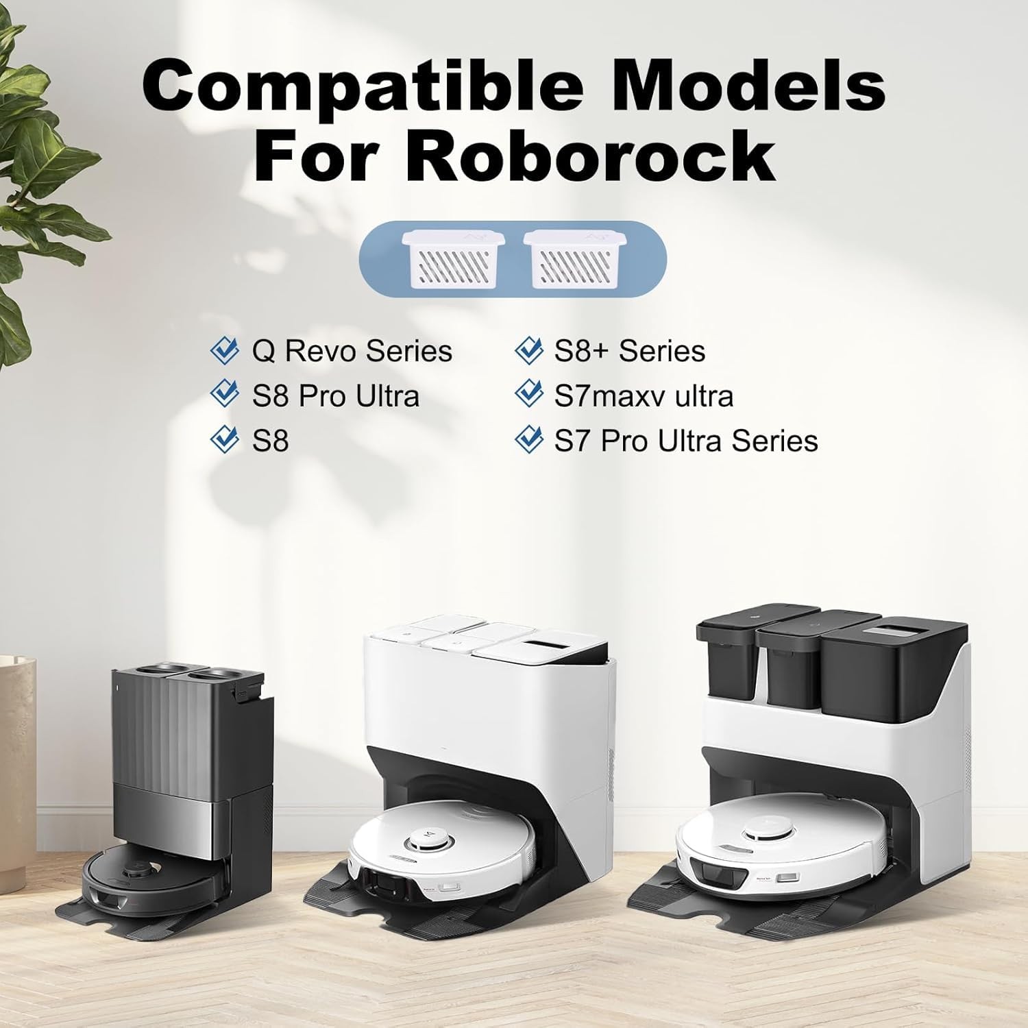 Silver Ion Module for Roborock S7maxv Ultra / S7 Pro Ultra/Q Revo / 4 Pack