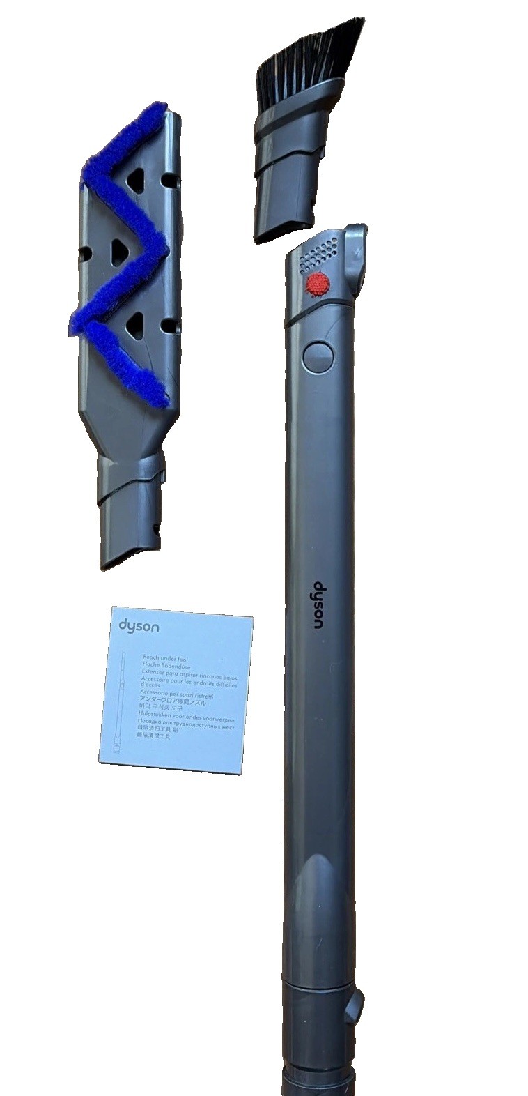 Dyson V8 V7 V10 Carbon Fiber Reach-Under Flexi-Crevice Tool 3 Piece Genuine OEM