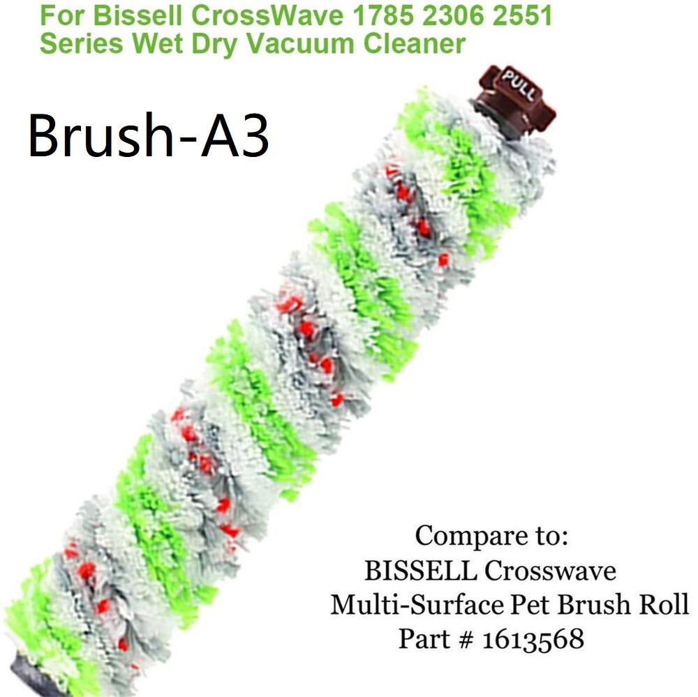 Replacement Hepa Filter Brush Roll Kit for Bissell Crosswave 1866 1868 2306 1926