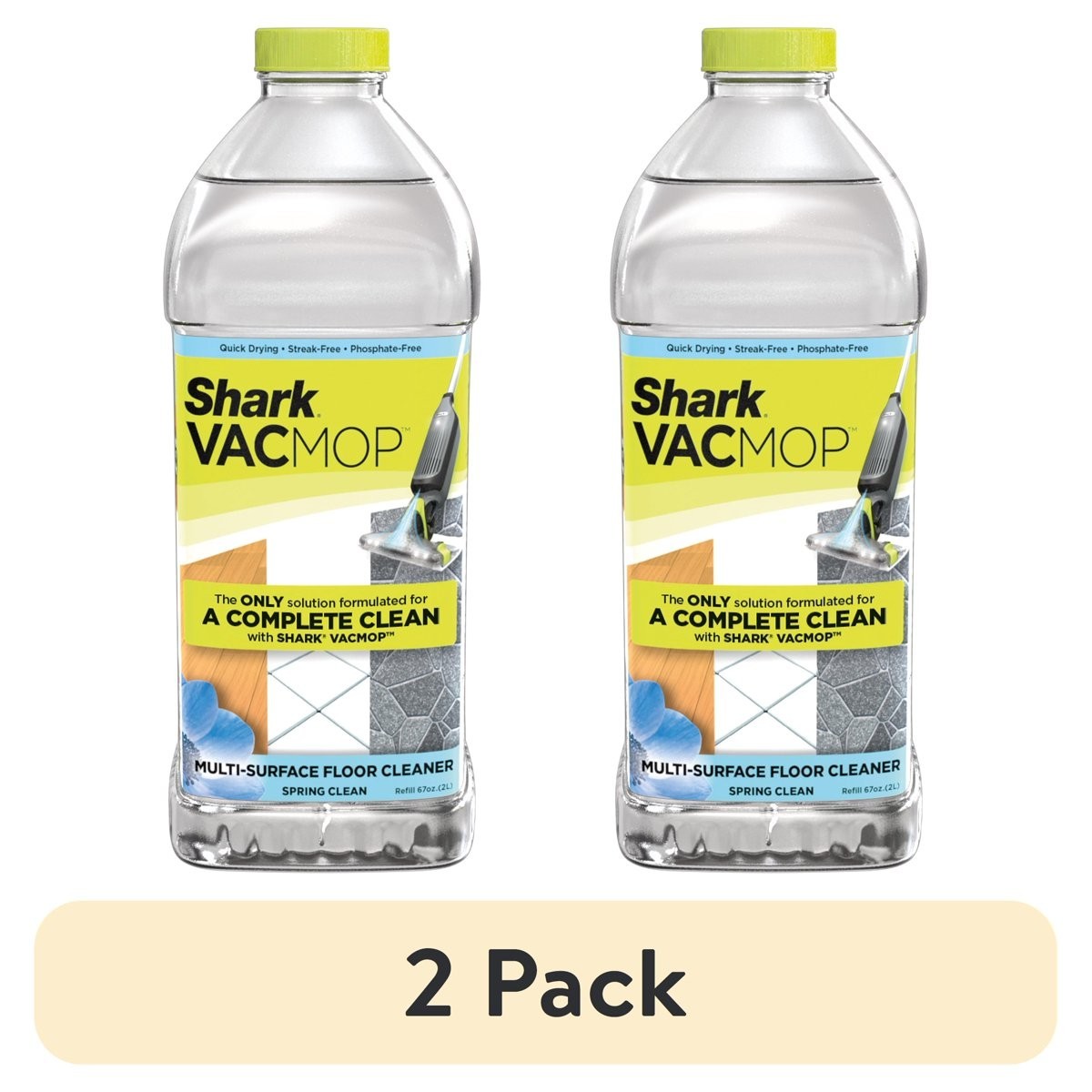 Shark VACMOP Multi-Surface Floor Cleaner Refill 2L 2 Pack