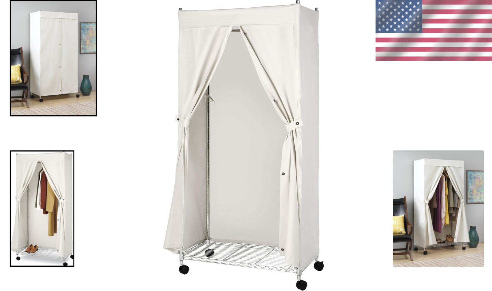 Lightweight Natural Canvas Garment Cover – Ideal for Organized Wardrobe Efforts