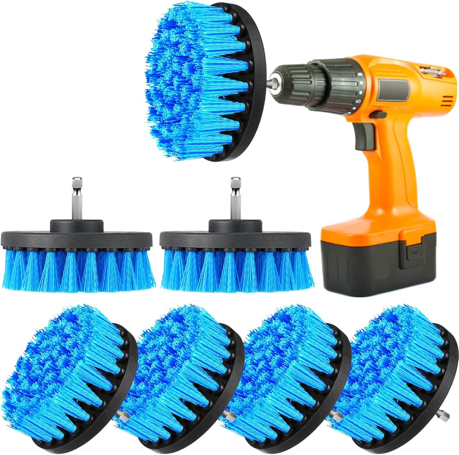 Drill Brush Attachment Power Scrubber Cleaning Kit Multi Purpose Drill Brush Set