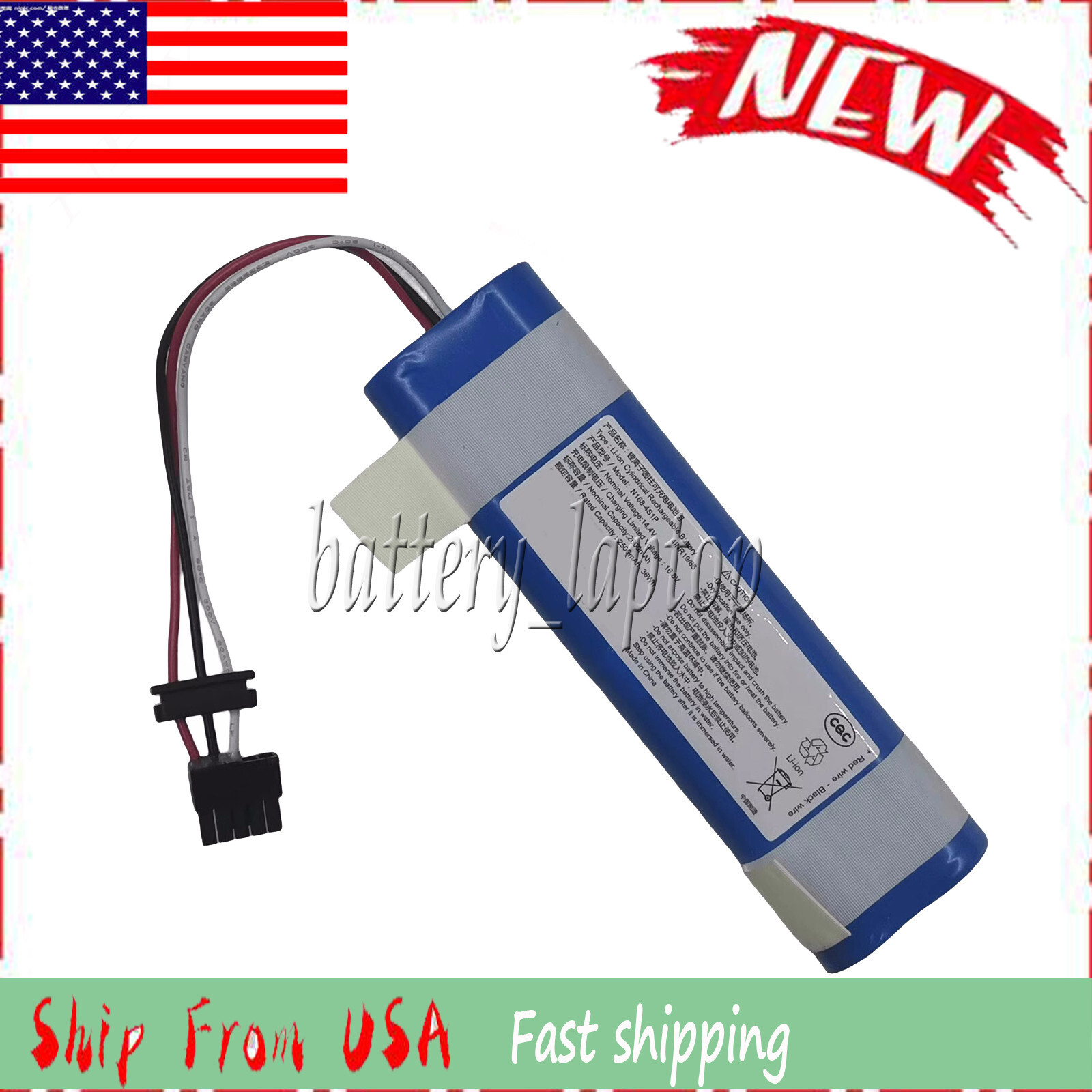 Vacuum Battery MH1-4S1P-SC, STYJ02YM for Mijia 2, STYTJ02YM, VIOMI V2 Pro