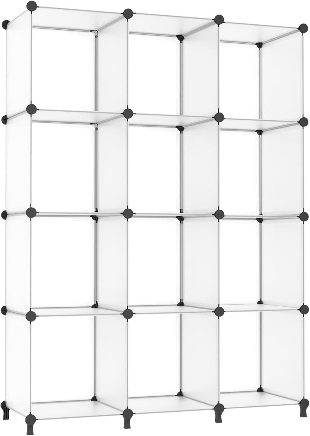 12 Cube Storage Organizer Storage,Cube Bookshelf DIY Plastic Closet Storage Shel
