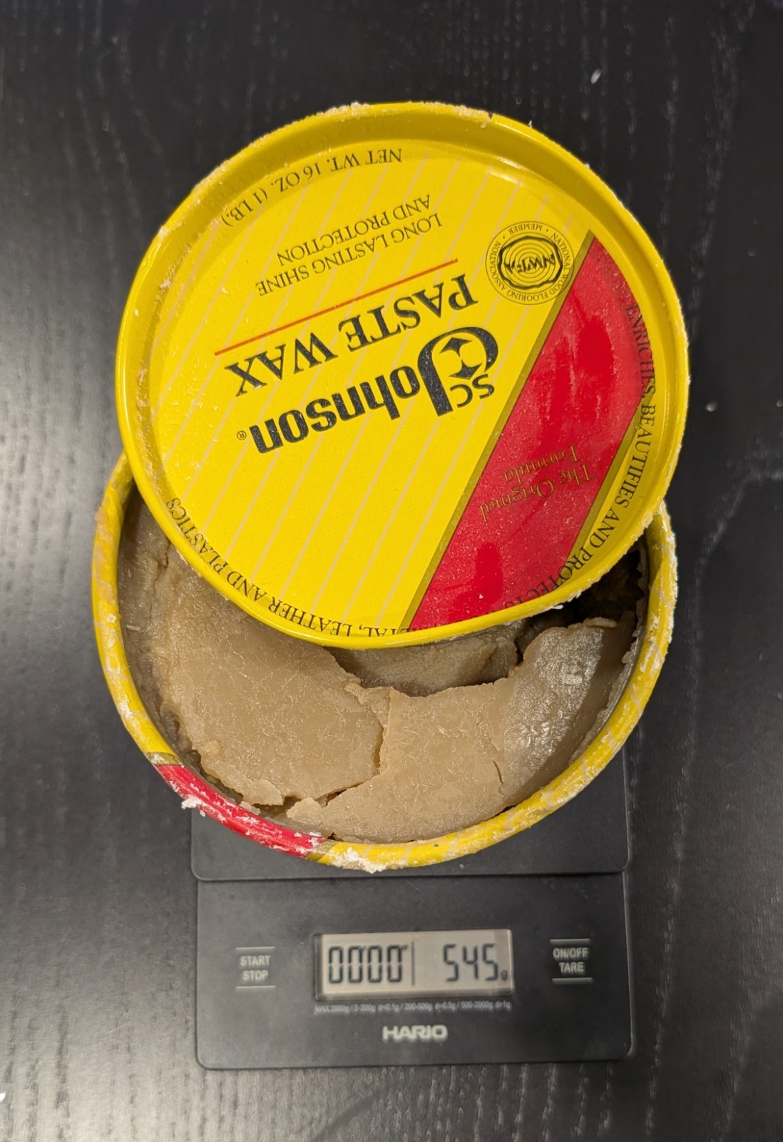 SC Johnson Paste Wax Original Formula 16 oz + lb still FULL fresh old stock Used