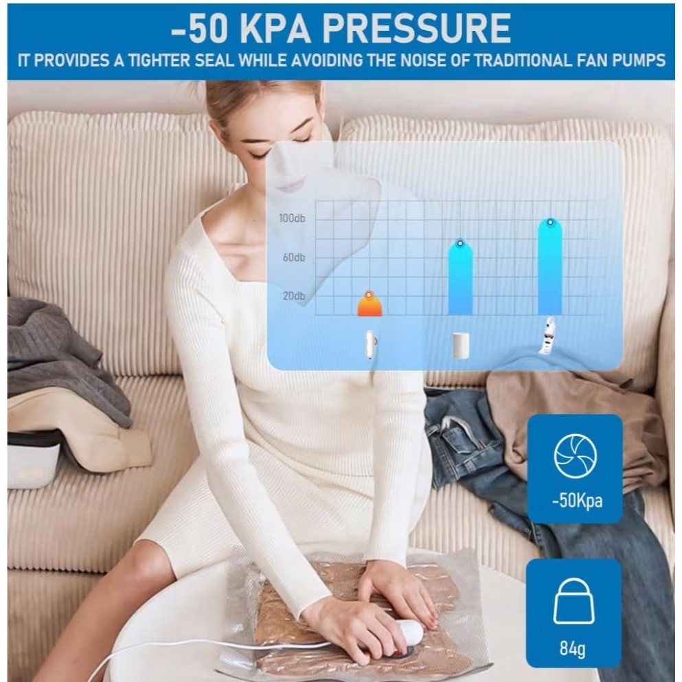 USB Vacuum Bag Powered Electric Air Pump