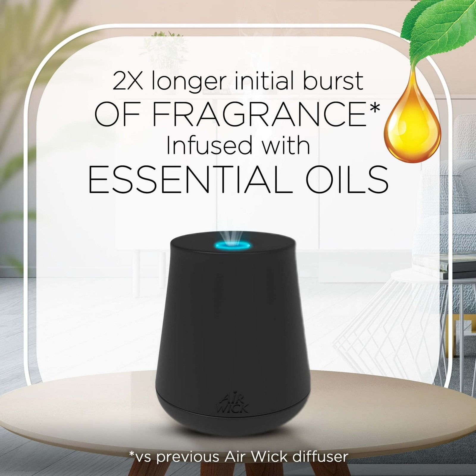 Air Wick Essential Mist Scented Oil Diffuser Refill 2-Pack Fresh Pine & Juniper