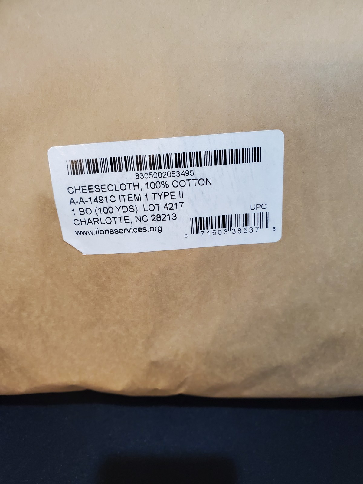 Grade 50 Cheesecloth Bleached – 100 Yard Roll 35″ Wide Commercial Grade 300 Feet