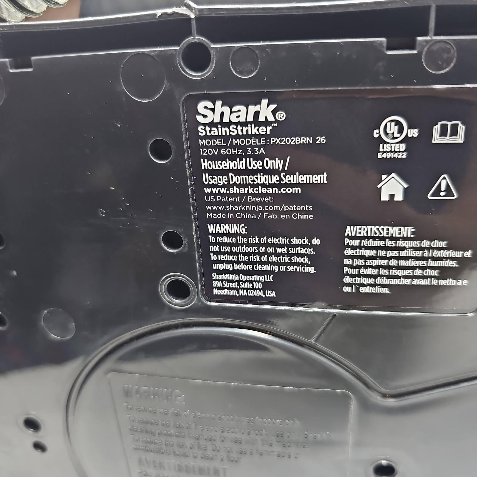Shark Stain Striker Extractor For Carpet Cleaning, Detailing, Everyday Use