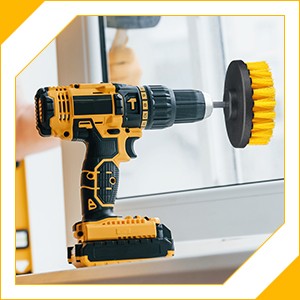 6 Pcs Drill Brush Attachment Power Scrubber Cleaning Kit Multi Purpose Drill