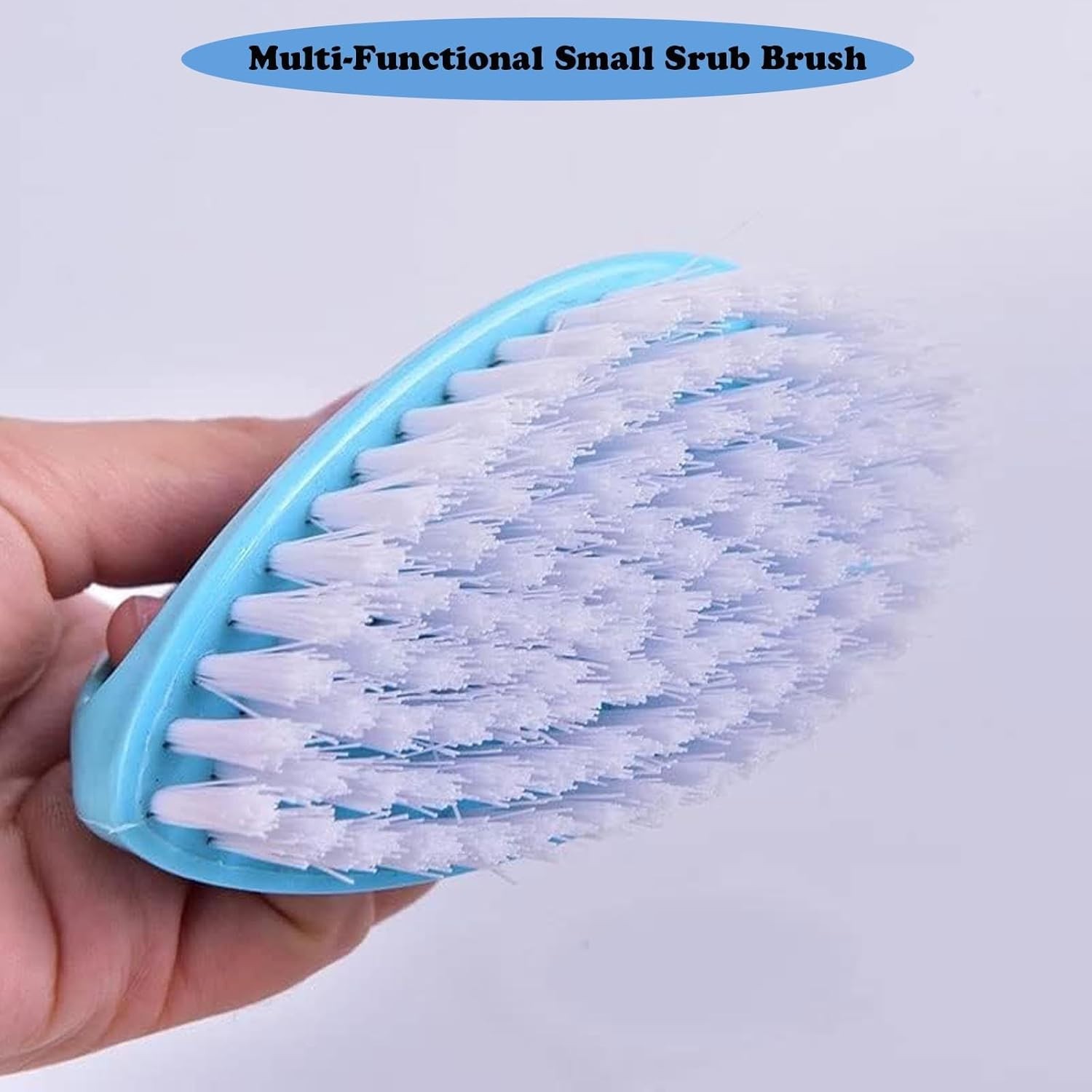 2 Pack Small Scrub Brush,Heavy Duty Stiff Nylon Bristles Cleaning Brush