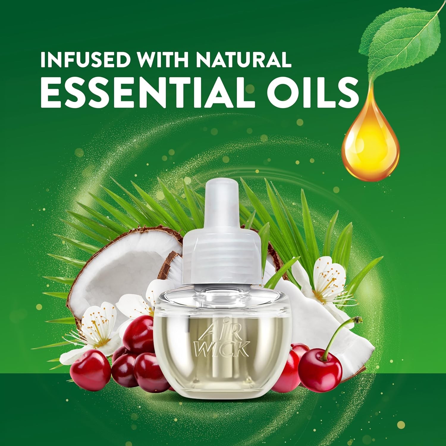 Air Wick Plug In Scented Oil Refill Paradise Retreat 4ct Essential Oils Home