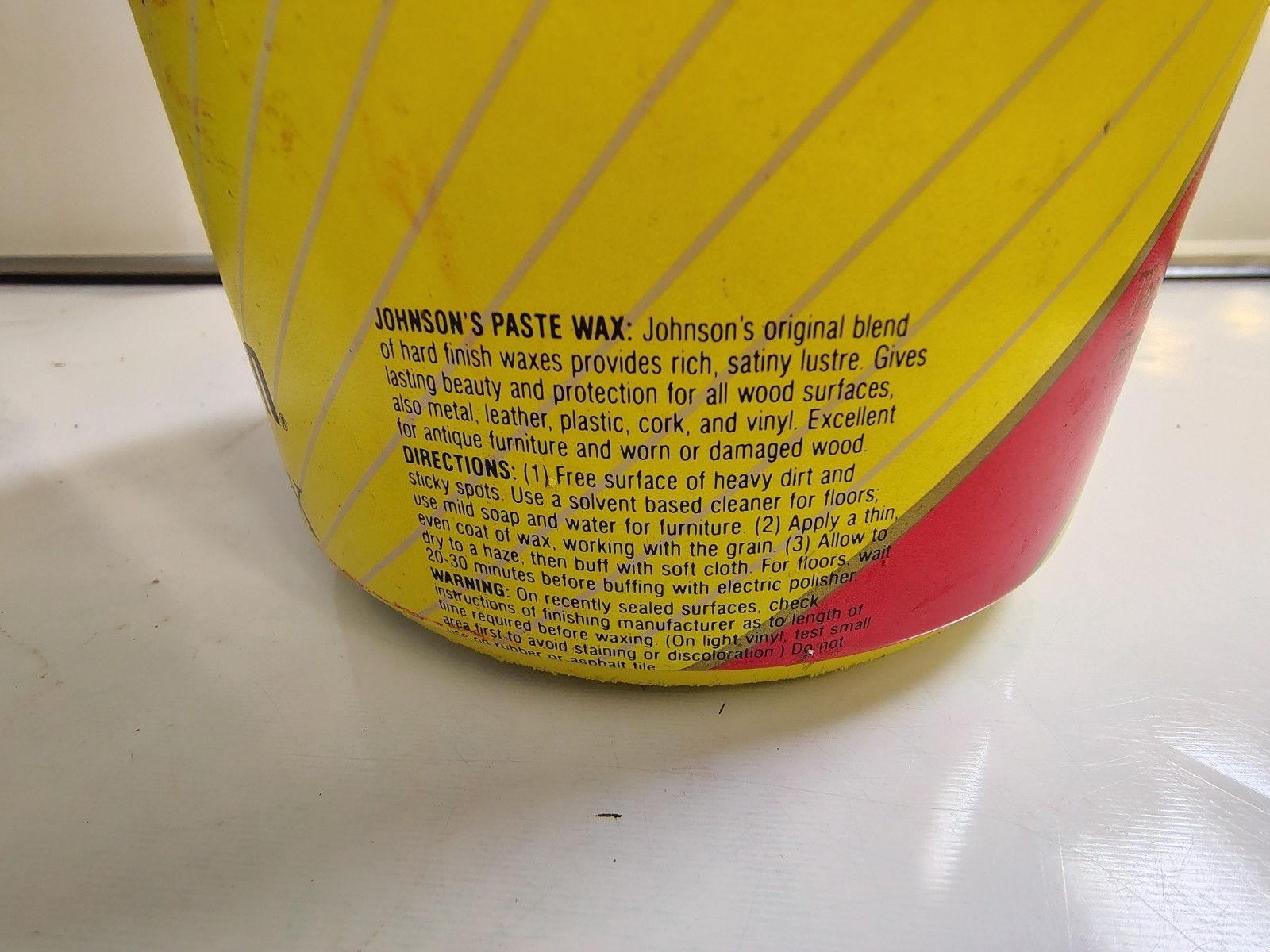 SC Johnson Paste Wax The Original Formula, 16 oz (1 lb) Discontinued