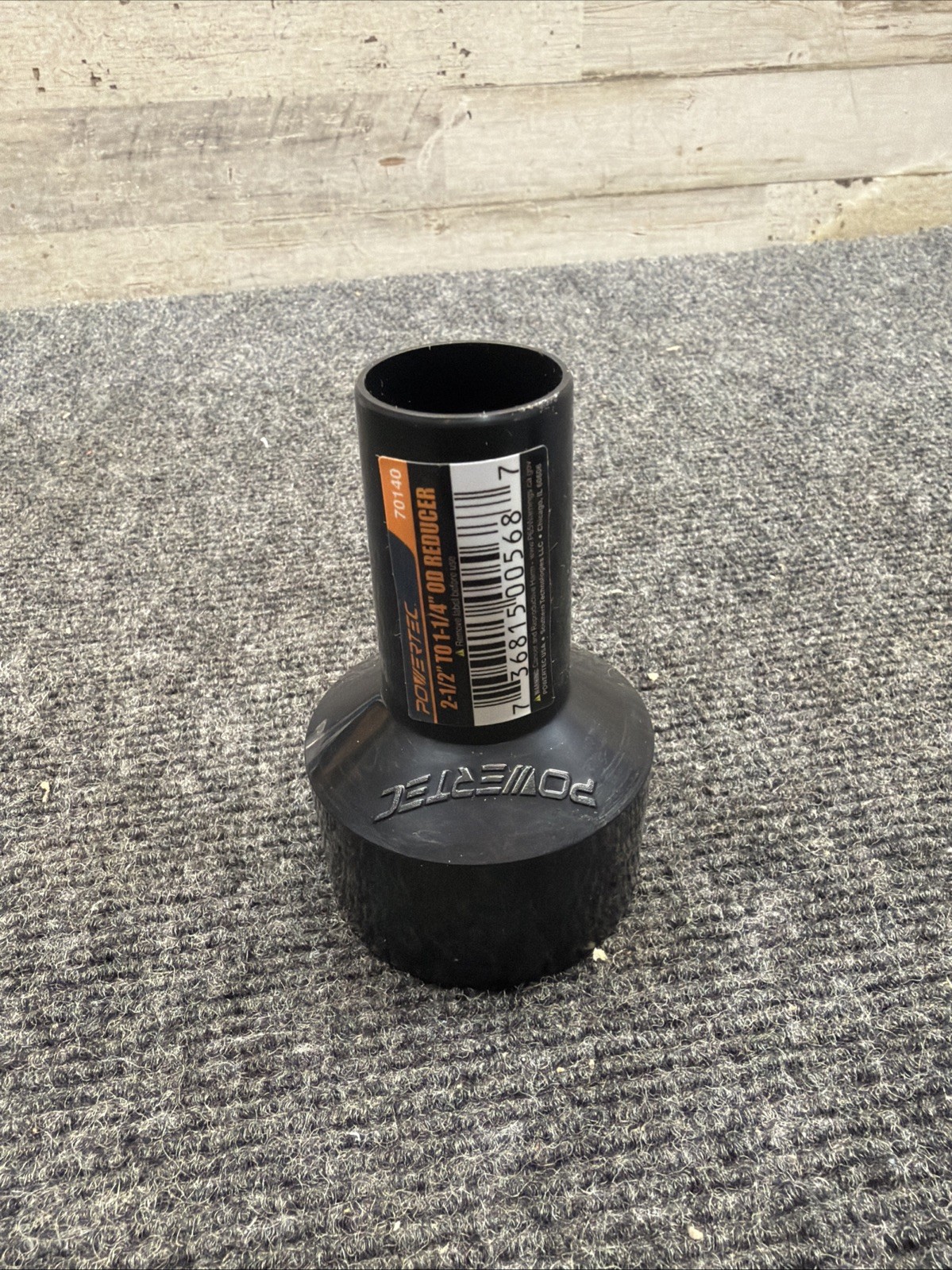 POWERTEC 2-1/2″ to 1-1/4″ Hose Reducer Dust Collector Adapter (70140)
