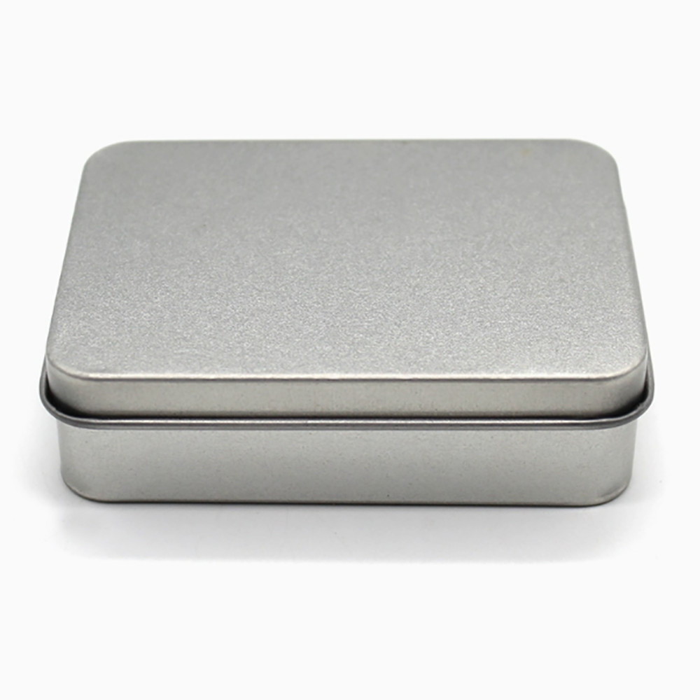 Boxes Iron Small Metal Storage Box Silver Jewelry Keys Coins Metal 9×6.5×2.5cm