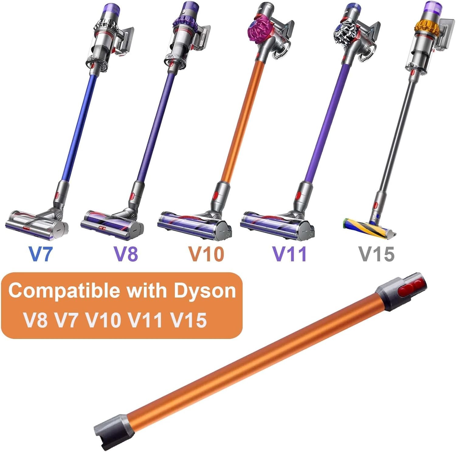 Quick Release Extension Wand Replacement for Dyson V15 V11 V10 V8 V7 Vacuums