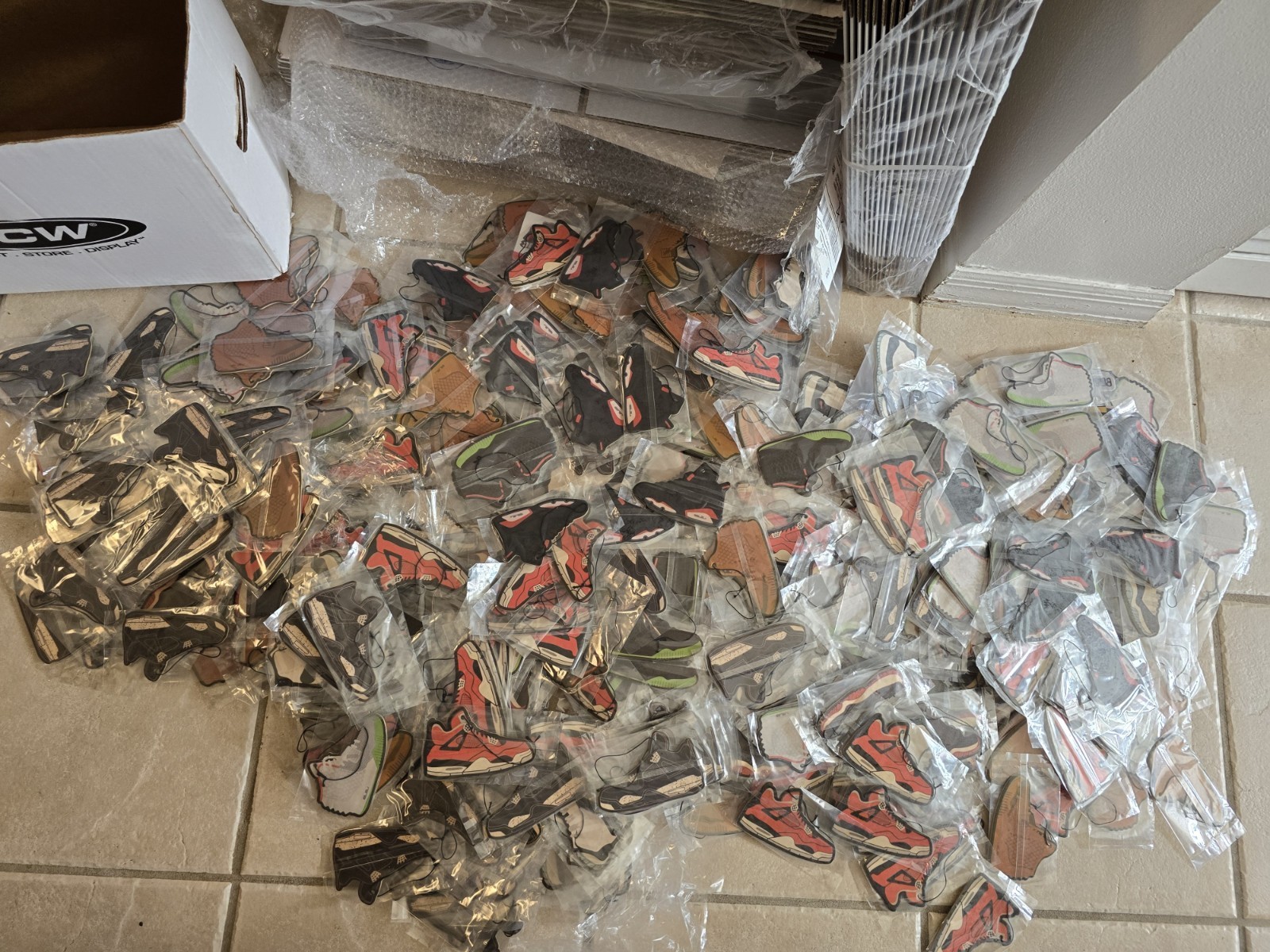 *Mix Lot Of 100* Nike Shoe Car Air Freshener SEE DESCRIPTION