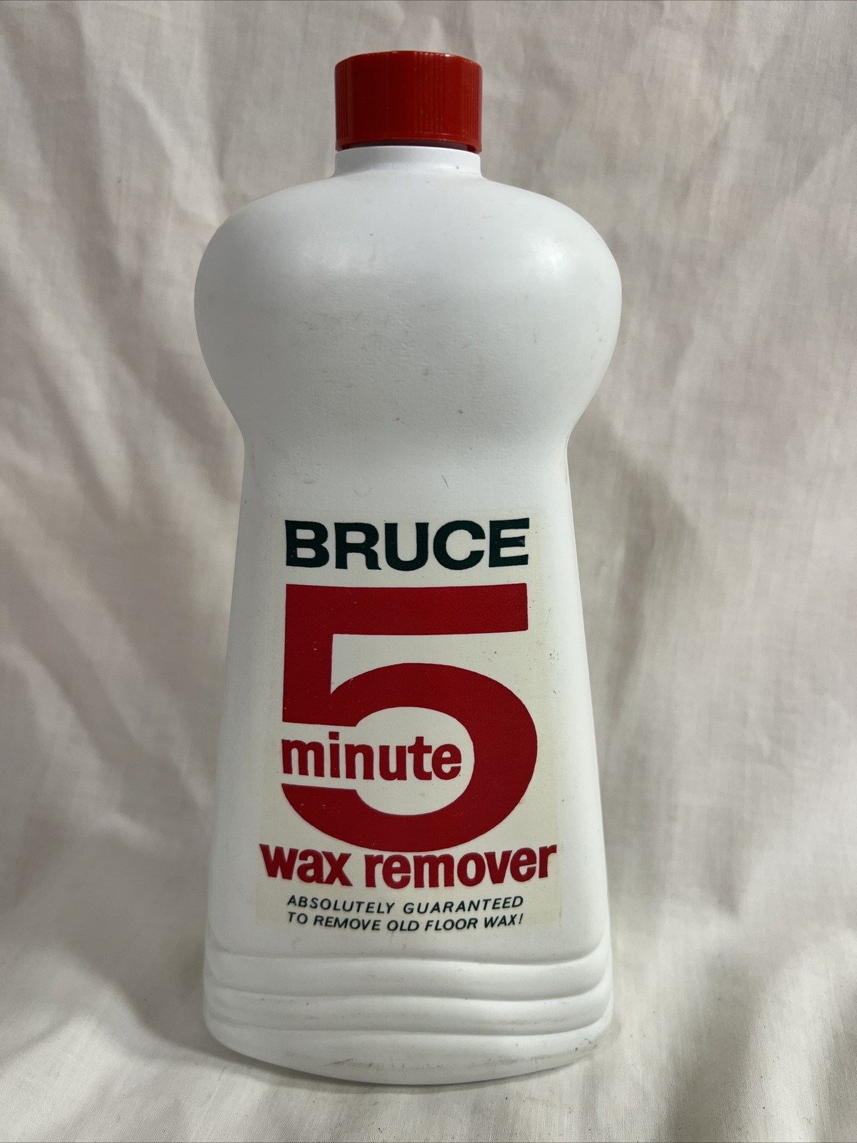 Vtg 60s BRUCE 5 Minute Wax Remover 50%Full BOTTLE Remove Old Floor Wax NoBarcode