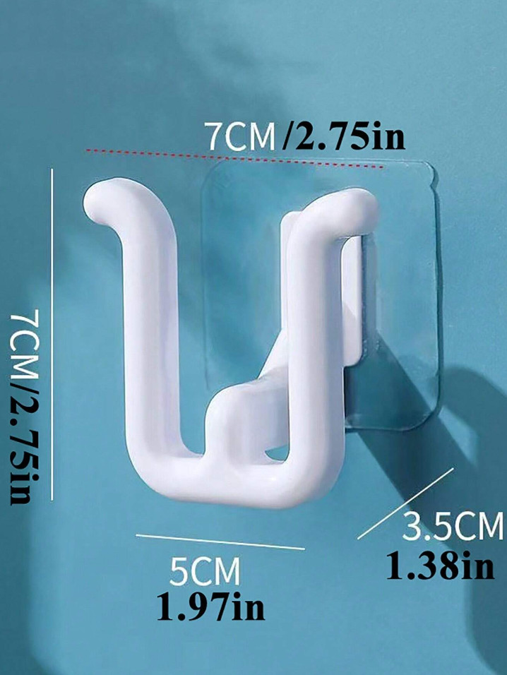 1 pc Wall-Mounted Self-Adhesive Bathroom Slipper Rack for Indoor Use–Space Saver