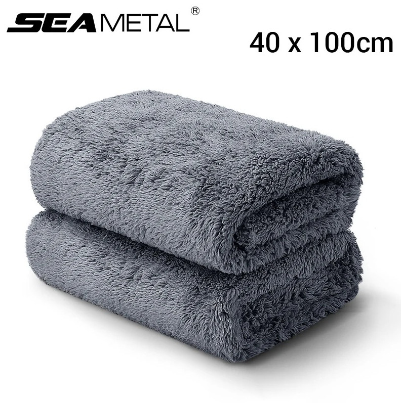 1pc 40×100cm Car Wash Towel – Thick,Soft,Highly Absorbent Cleaning Cloth – NEW