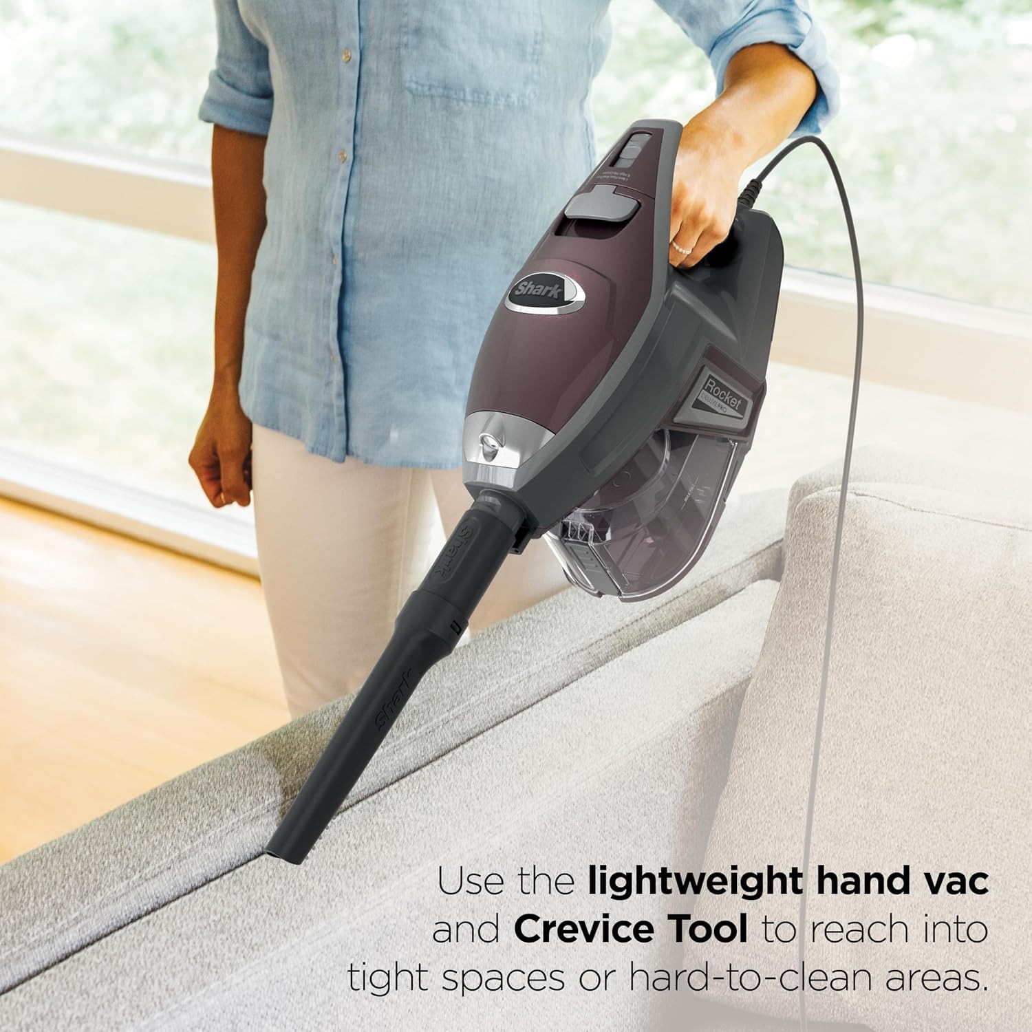 Corded Lightweight Stick Vacuum for Hard Floors & Carpets, Pet Hair Cleaner