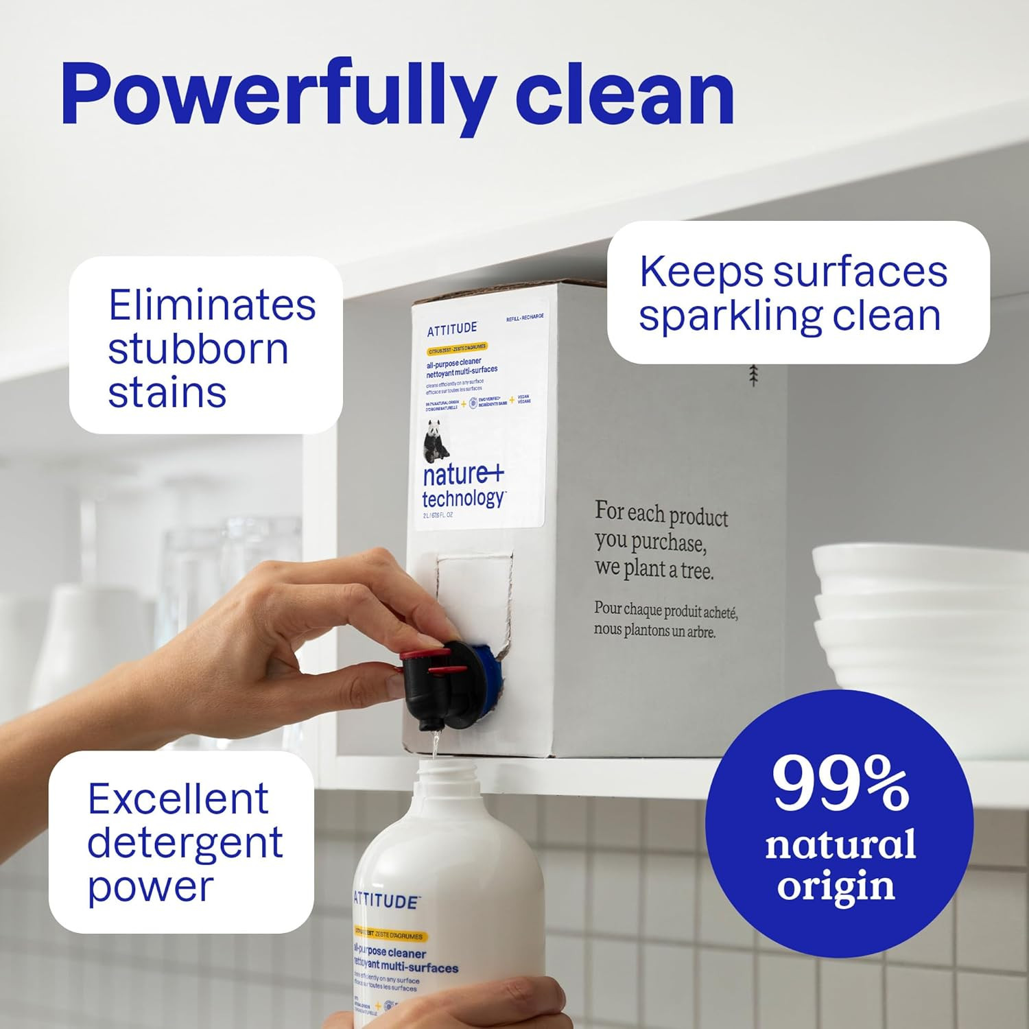 All-Purpose Cleaner Refill, EWG Verified, Plant-Based & Vegan, Multi-Surface Cle