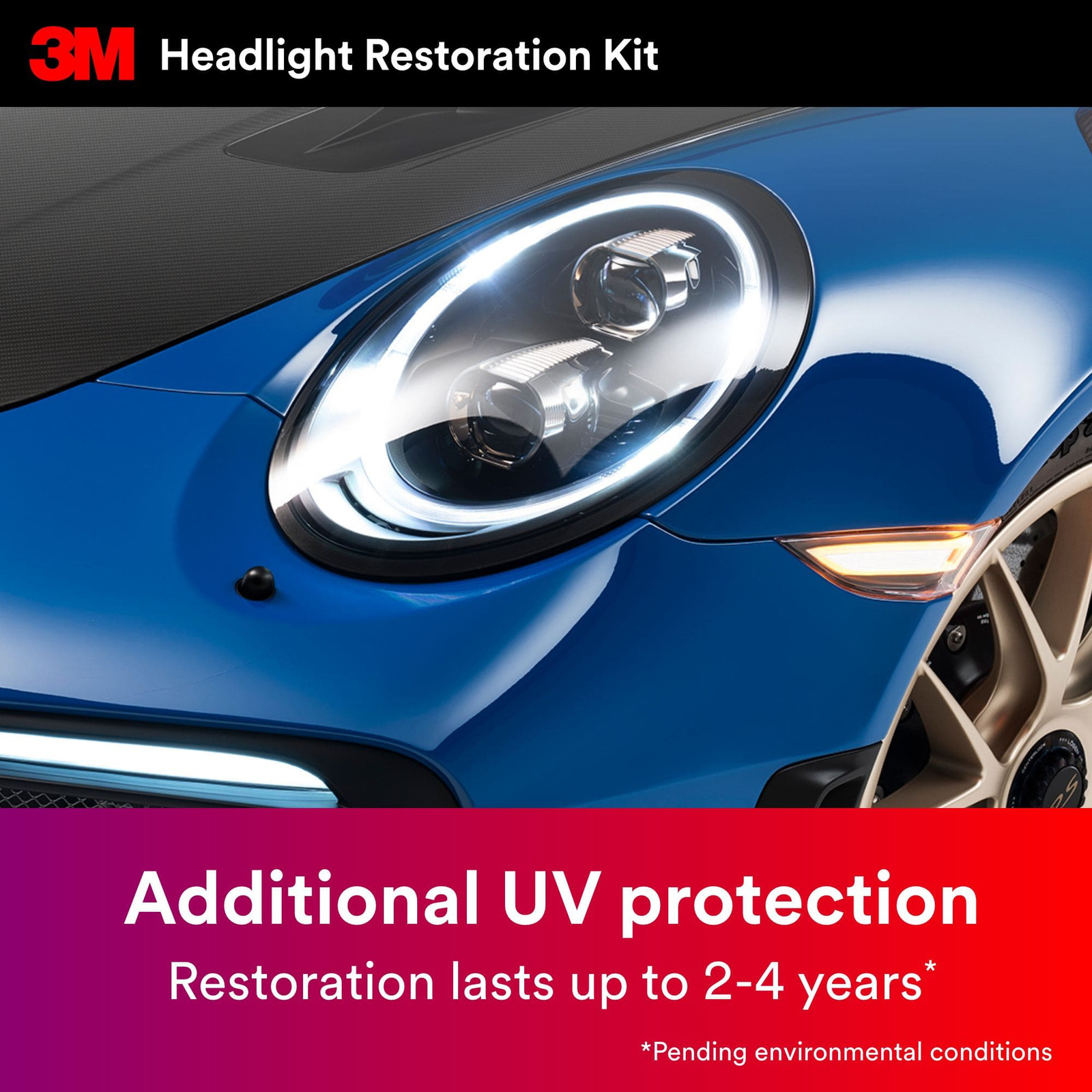 3M Restore & Protect Headlight Restoration Kit: 4-pack