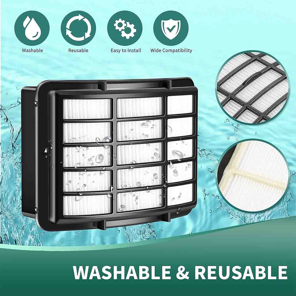 Vacuum Filter Kit For Shark Navigator Lift Away Vacuum NV350 NV360NV370 XFF350