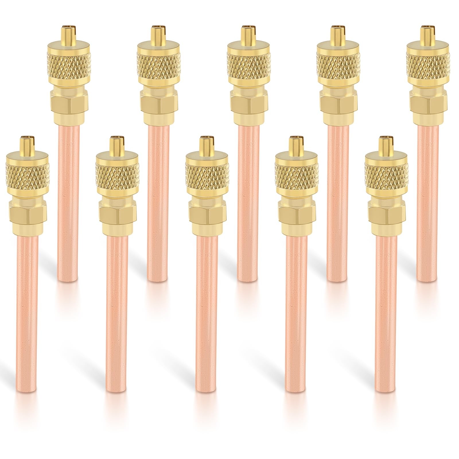 AUTOKAY 10PCS Stem HVAC AC Schrader System Vacuum 2.75″stem