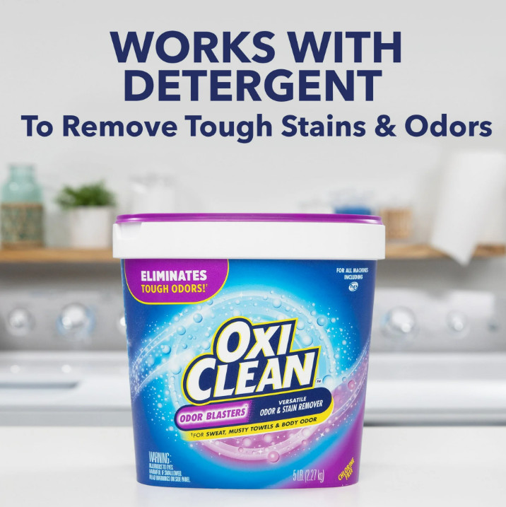 OxiClean Odor Blasters Versatile Odor and Laundry Stain Remover Powder, 5 lb