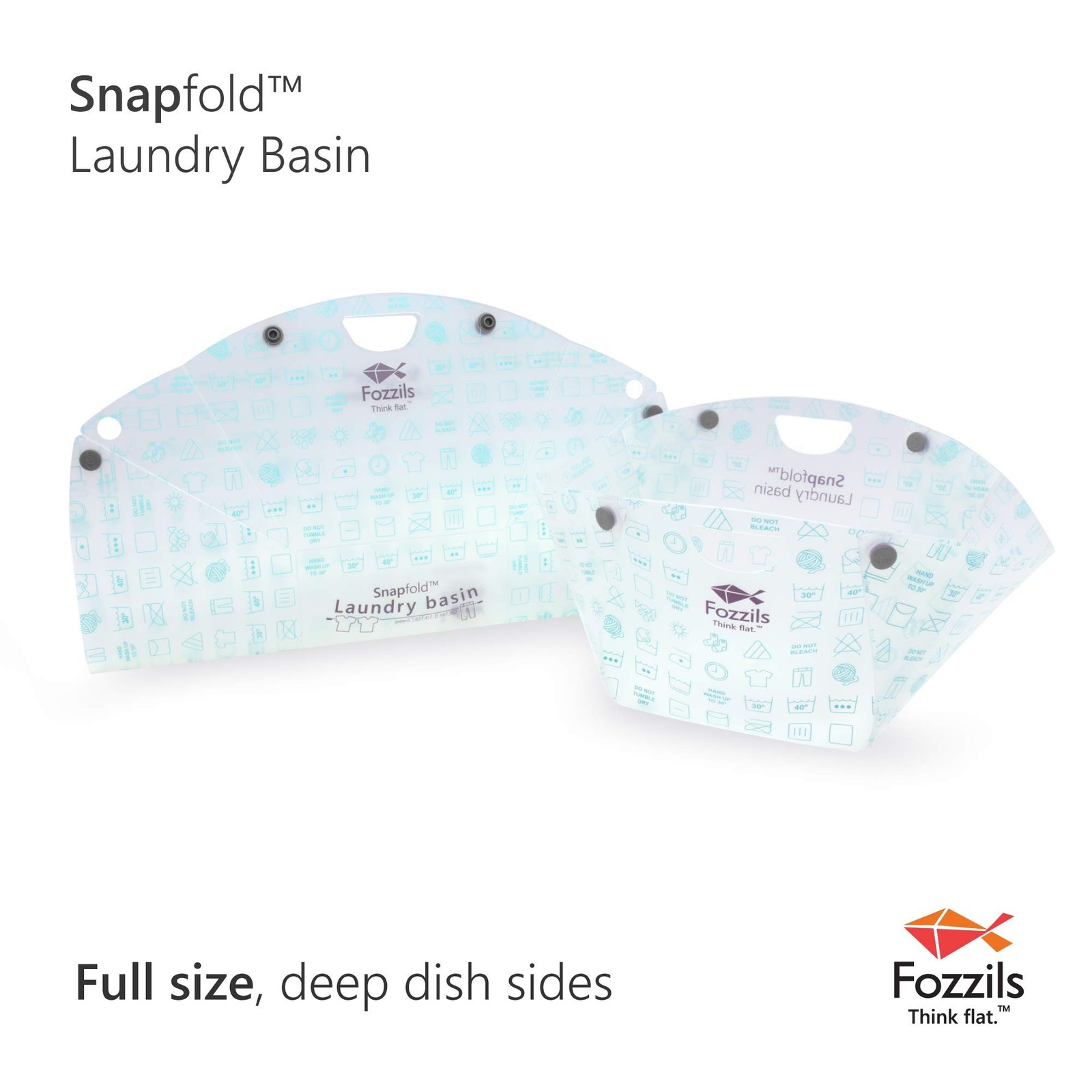 Fozzils Snapfold™ Laundry Basin, Mist, One Size (4225)