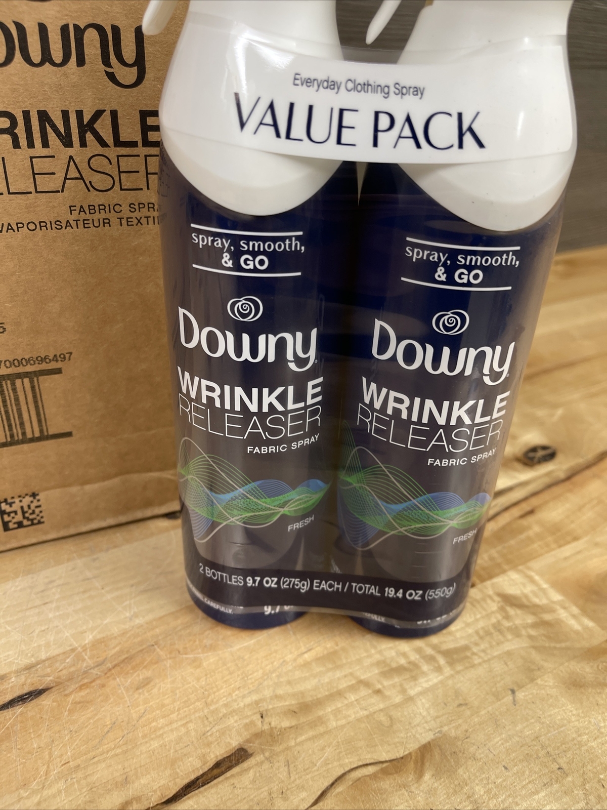12 Pack Downy Wrinkle Releaser Fabric Spray Light Fresh Scent 9.7 Fl Oz Each New