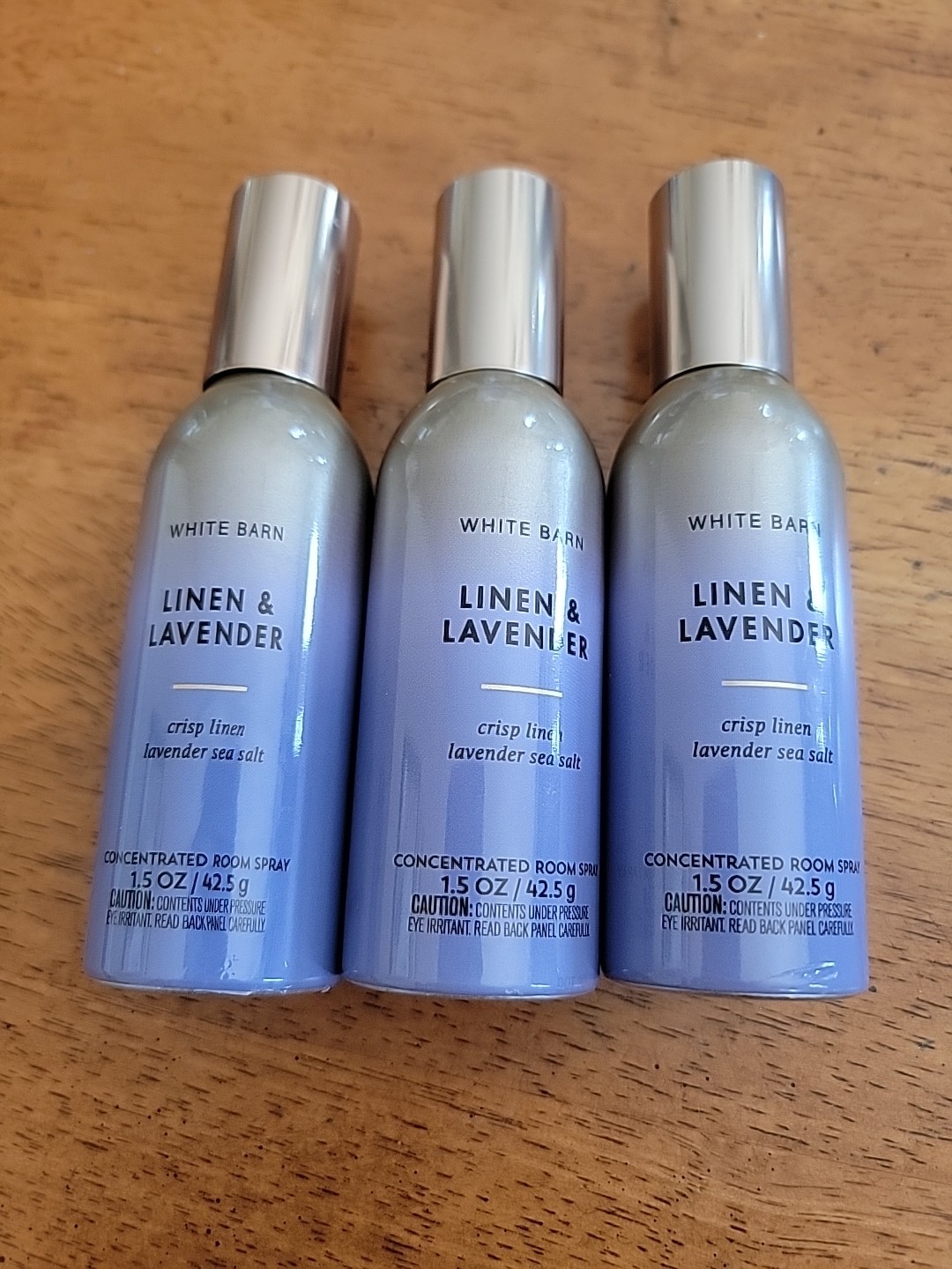 3 BATH & BODY WORKS LINEN & LAVENDER CONCENTRATED ROOM SPRAY MIST AIR FRESHENER