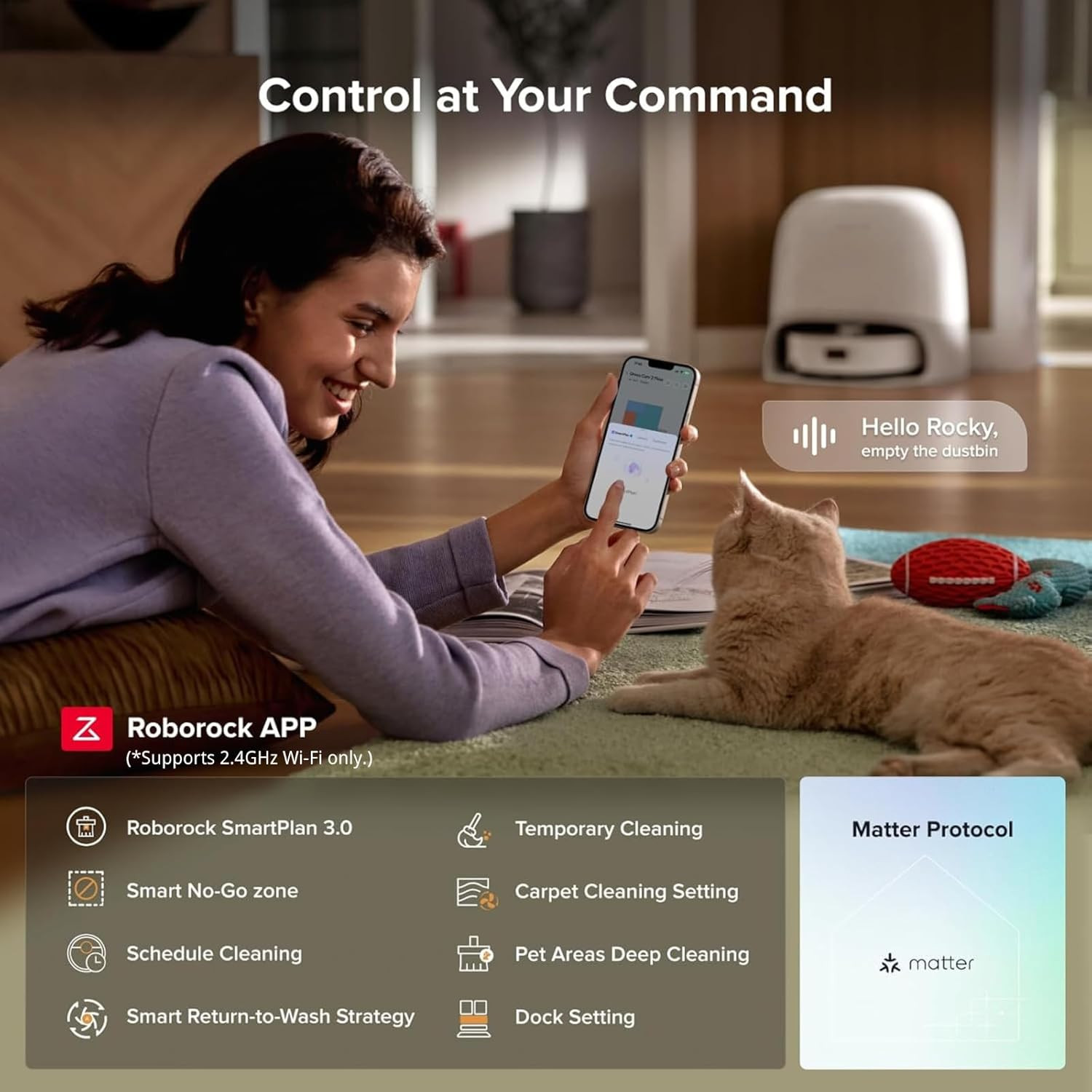 Roborock Qrevo Curv 2 Flow Robot Vacuum and Mop, Spiraflow Real-Time Self-Cleani