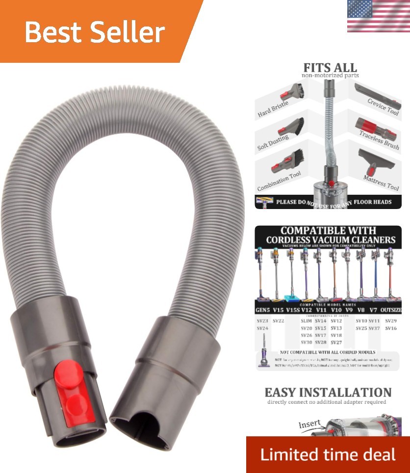 Flexible Extension Hose Attachment for Dyson Vacuums