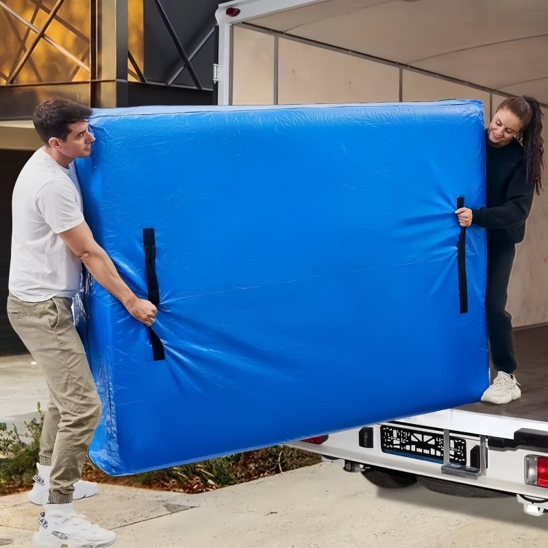 Extra Thick Mattress Bags with 8 Handles, Mattress Bag for Moving and Storage