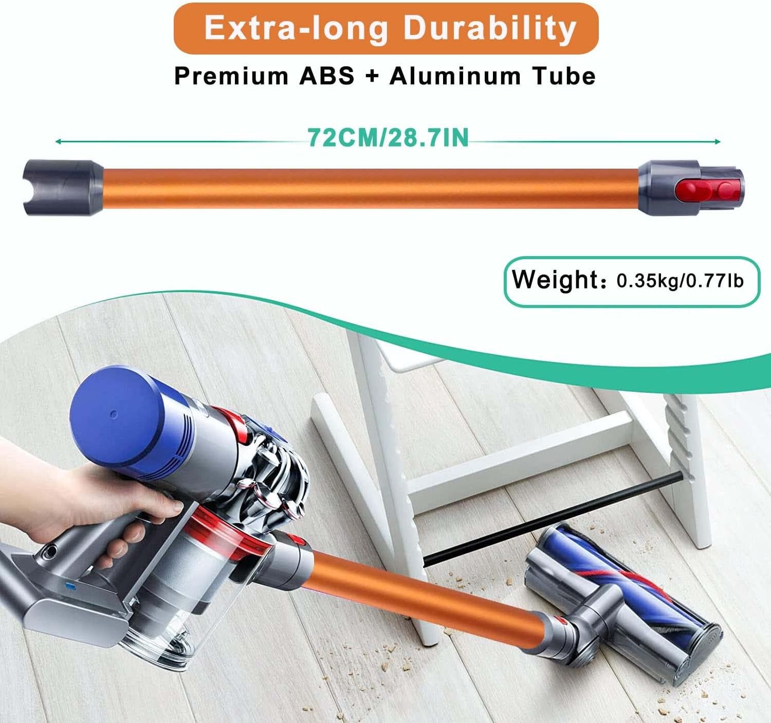Quick Release Extension Wand Replacement for Dyson V15 V11 V10 V8 V7 Vacuums