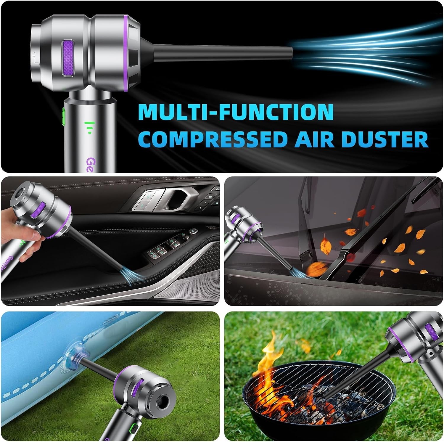Efficient Car Vacuum with LED Battery Indicator | 35 Min Runtime, Eco-Friendly