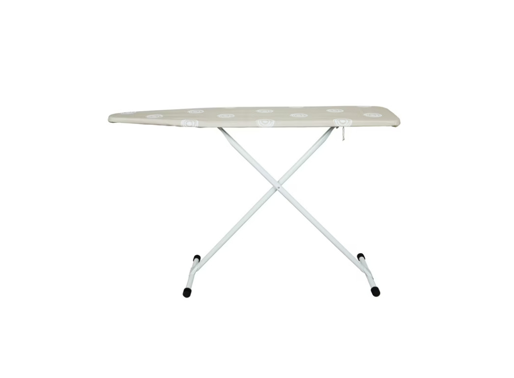 Full‑Size T‑Leg Ironing Board – , Adjustable Height, Steel Frame, Thick Padded