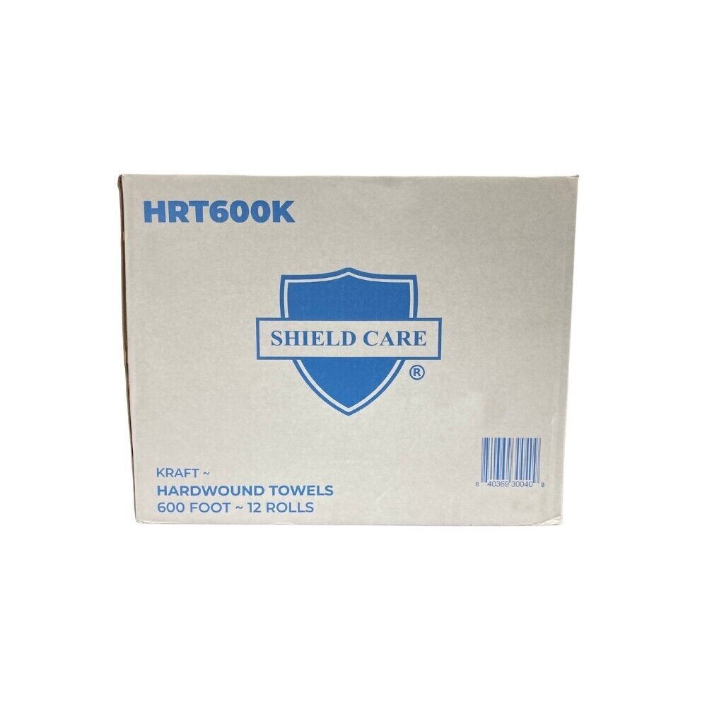 Kraft Hardwound Towel Roll 8″ x 600′ (2″ Core) 1 Ply 12 Rolls/Case – 1 Case