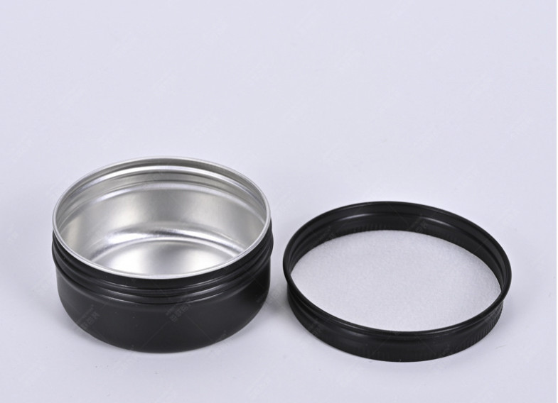 Aluminum Tin Screw Top Lid Round Metal Container,Storage Jar Travel Tin can