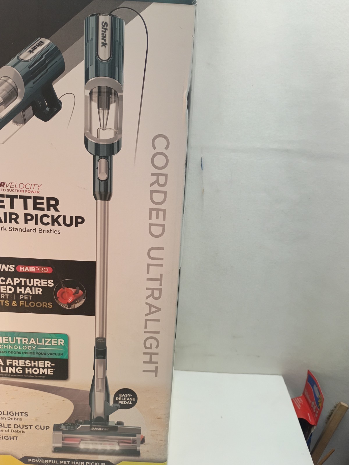 Shark HZ700 UltraLight Pet Pro Corded Stick Vacuum with PowerFins