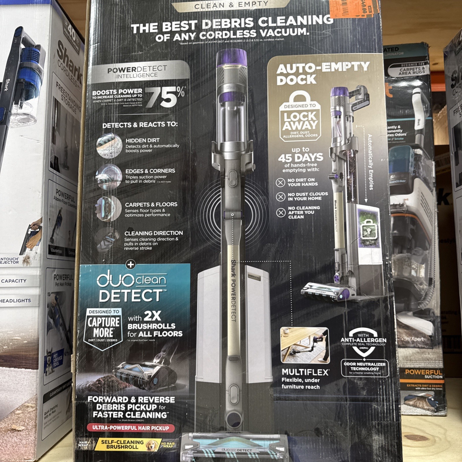 New Shark PowerDetect Clean & Empty Cordless Stick Vacuum IP3251