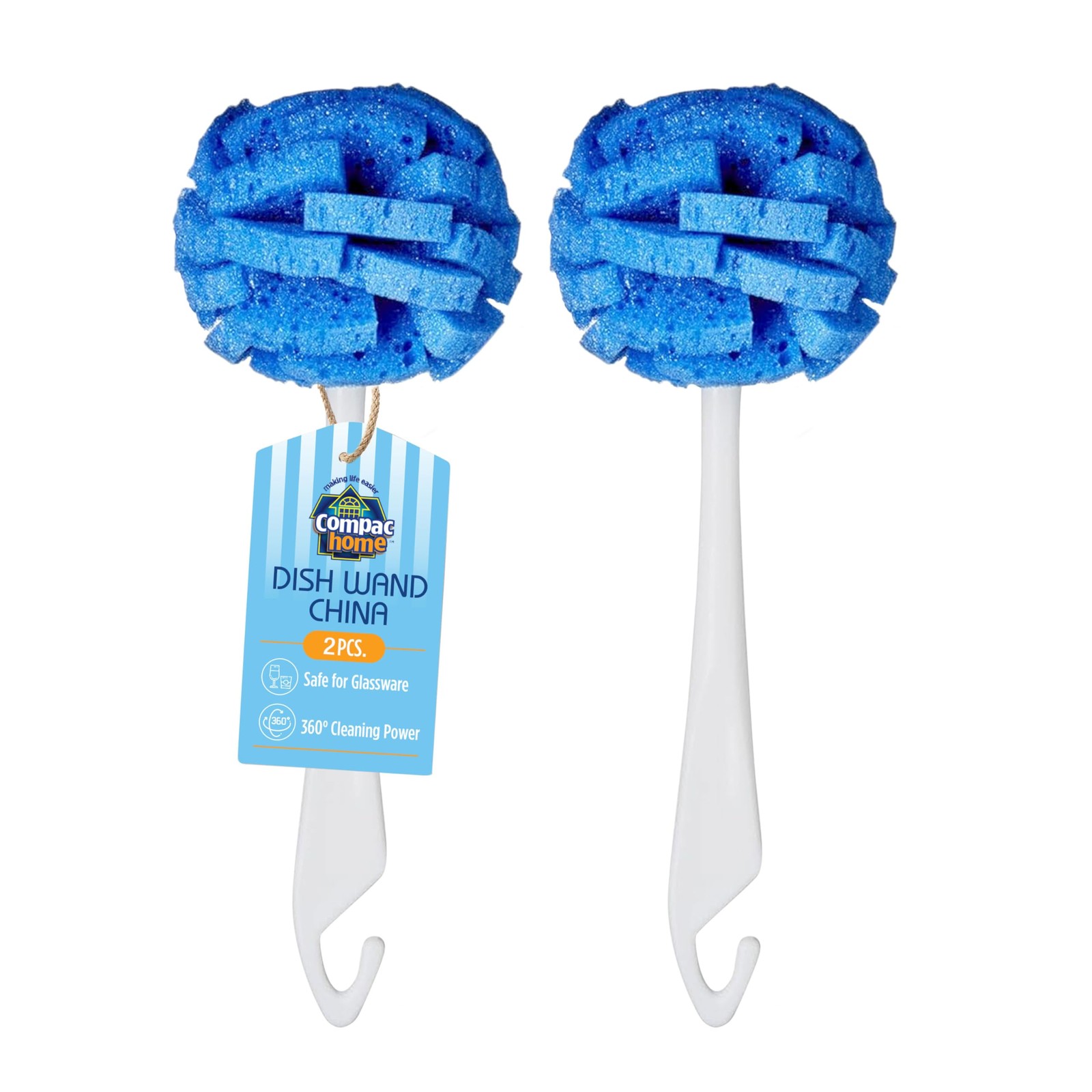 Dish Wand China Durable Foam Sponge Petals Brush and Clean Dishes, Pots, Bott…