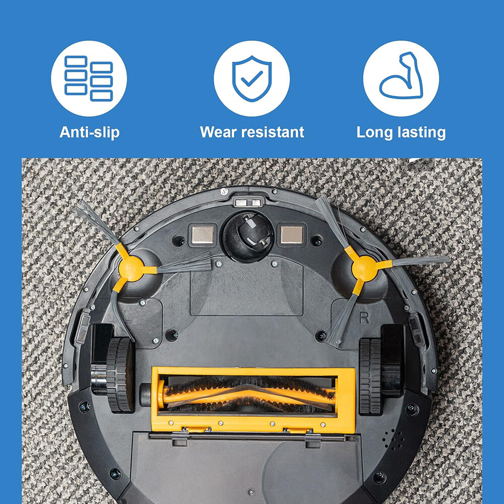 4X For Irobot Roomba Vacuum Robot Tires Wheels Series 5/6/7/8/9/I7 S9+ Anti-Slip