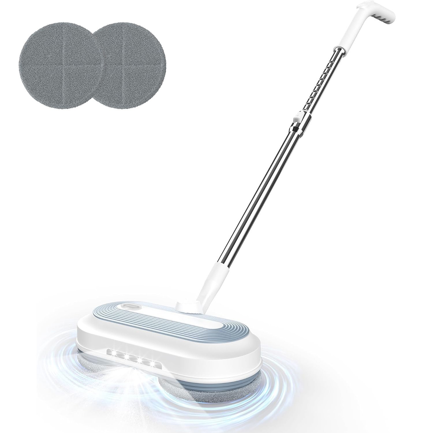 HBN Cordless Electric Mop W/Water Sprayer & LED Headlight,Powerful Floor Cleaner
